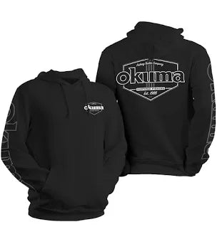 OKUMA BLACK HOODED SWEATSHIRT