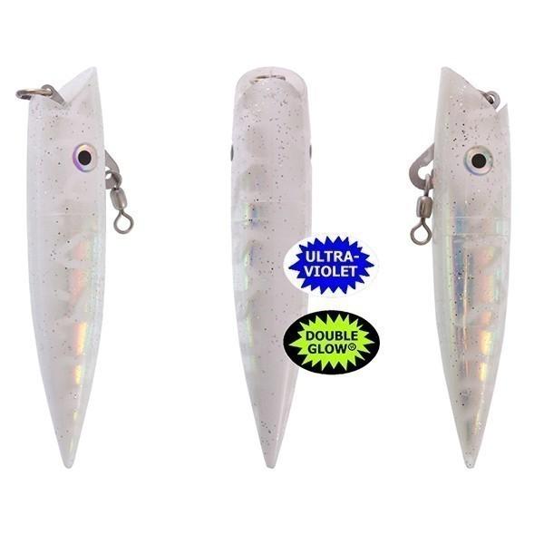 Silver Horde Original Plugs 5" Super Pearl UV-Glow/White Lightning