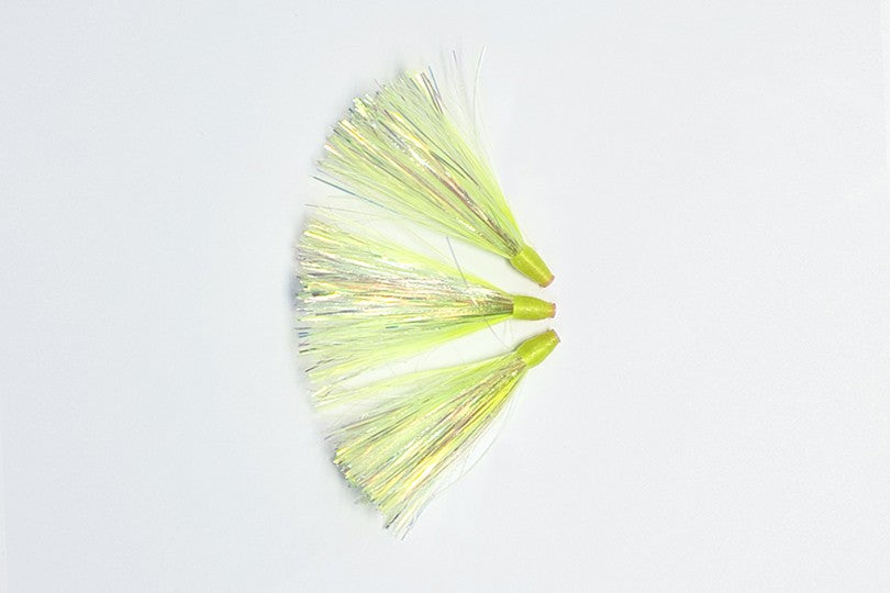 Rapture Trolling Flies Yellow Fern UV Teaser Flies