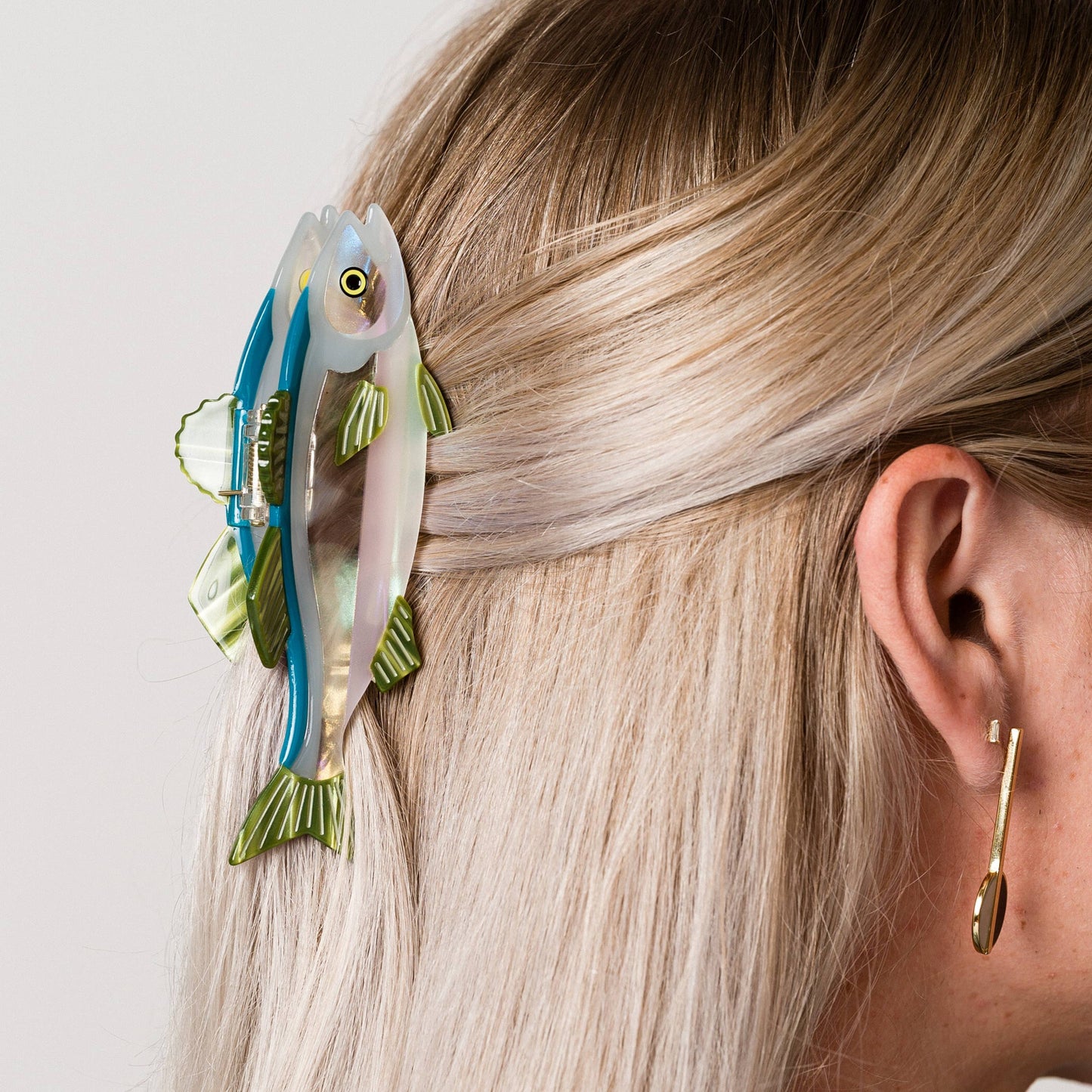 Fish Cellulose Acetate Hair Claw