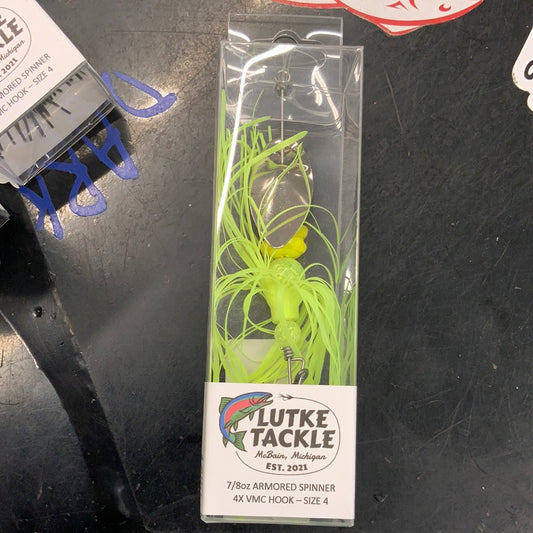 Armorexd Spinner 7/8oz 4x VMC Hook Yellow/Yellow Armor Spinner