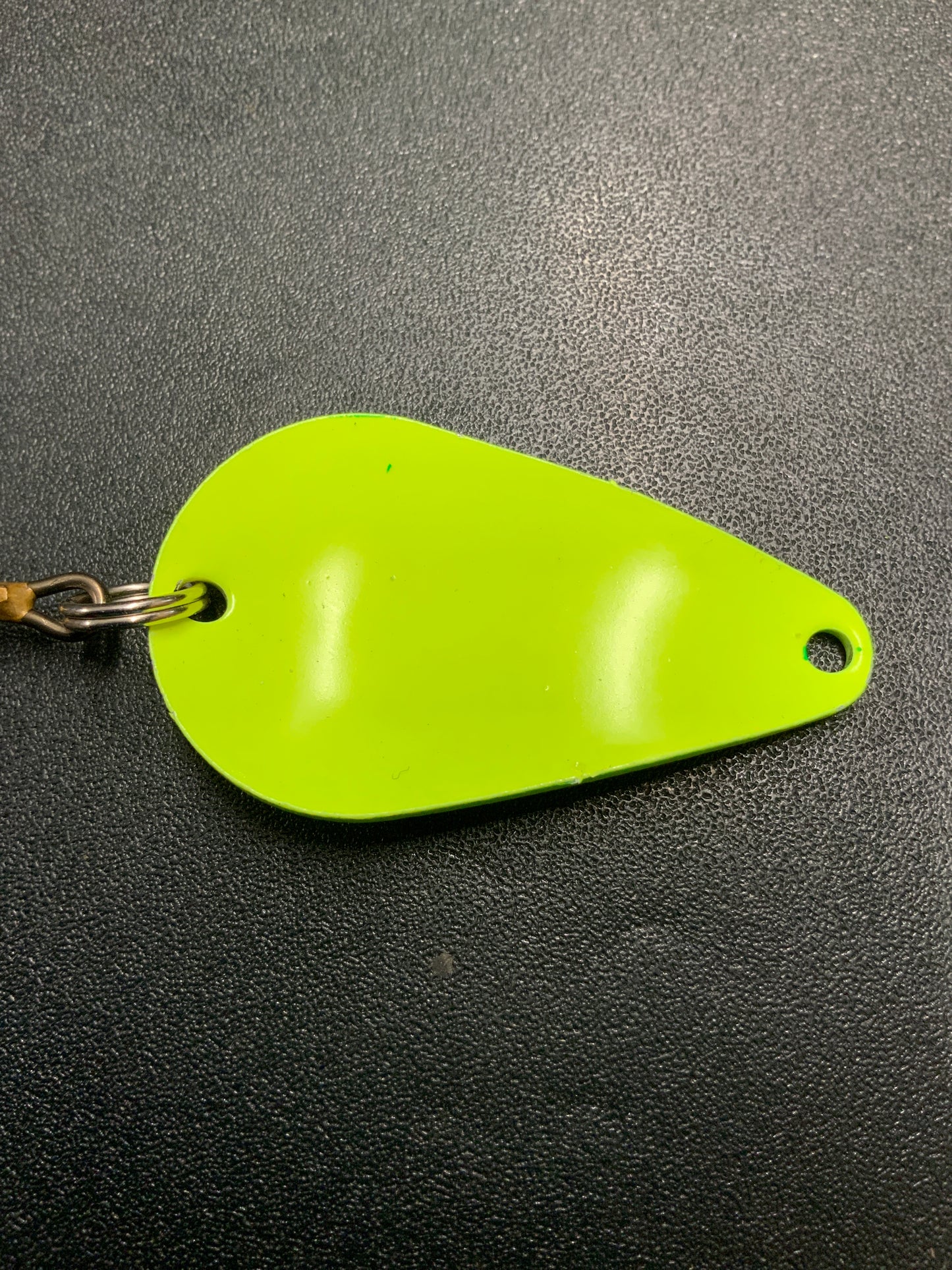 Dons Tackle Casting Spoon 1/2 oz Green Chartreuse Stripe Chartreuse Back