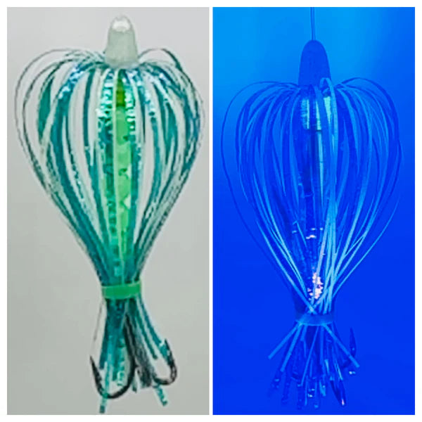 KRW Flies Aqua Gold Glow