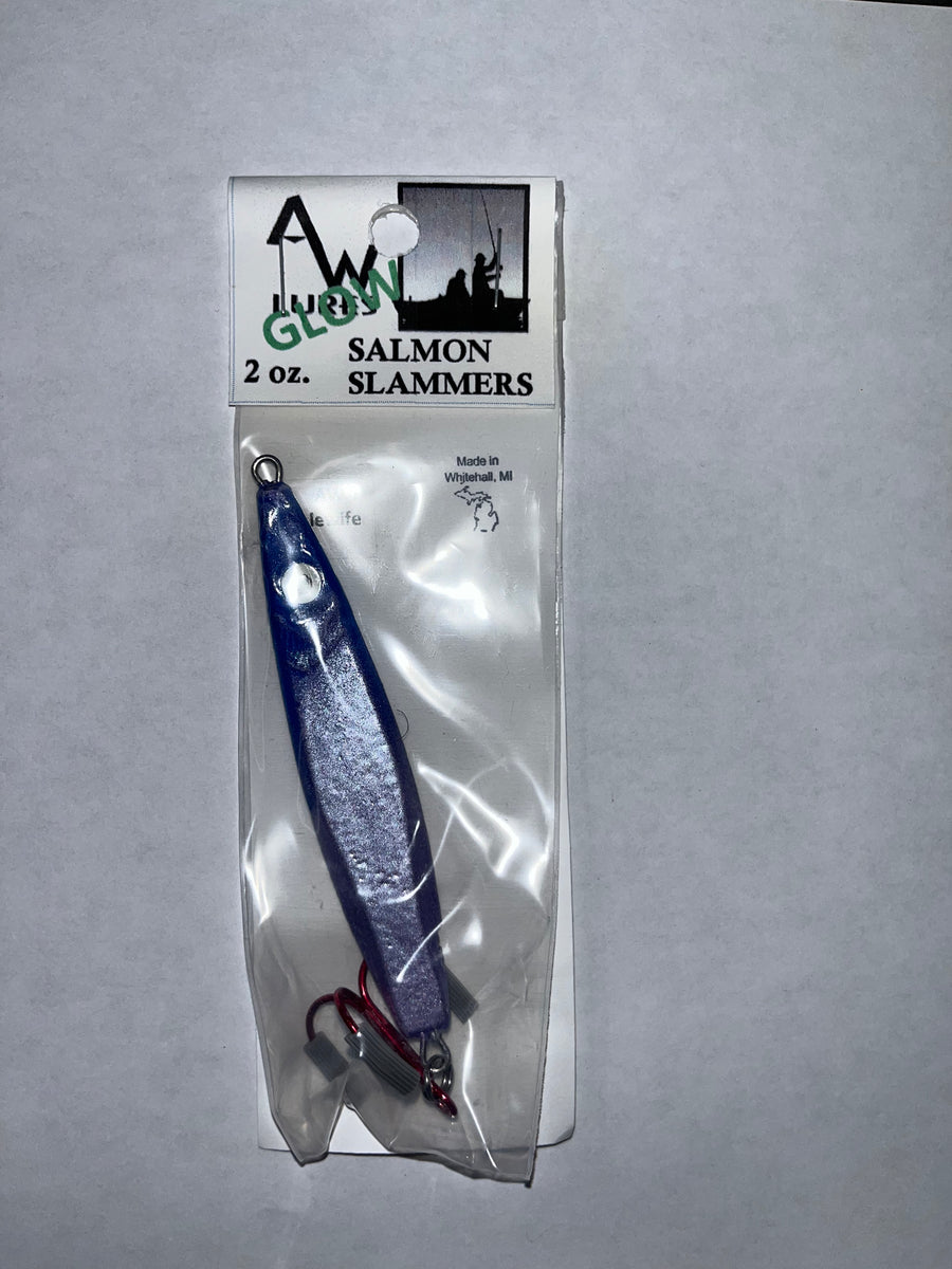 AW Lures Salmon Slammer Jigs 2 oz Alewife