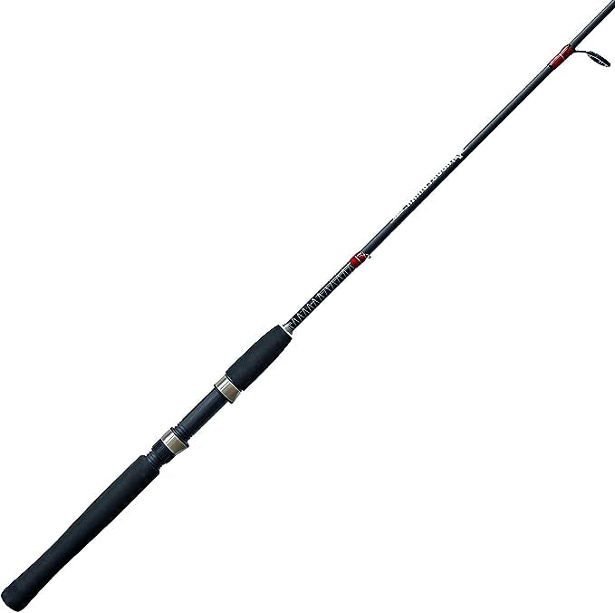 Zebco Rhino Tough Glowtip Spinning Fishing Rod, Foot Rod with Heavy Duty Guides, Medium Power Fast Action, EVA Foam Handle