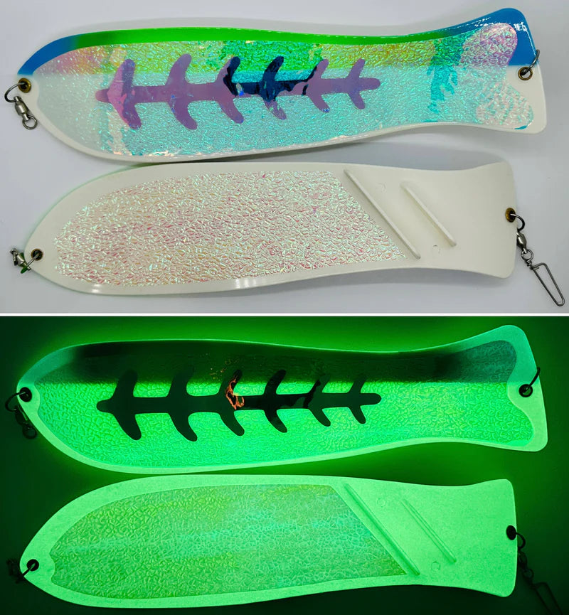 Gator Bait 12” Paddle Flasher Megatrick Superglow