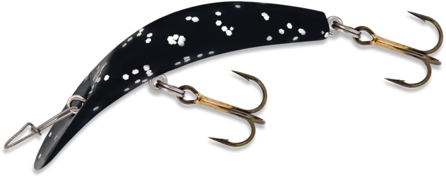 Kwikfish Xtreme (Non-rattle)Mj-Black Holographic Glitter 9X