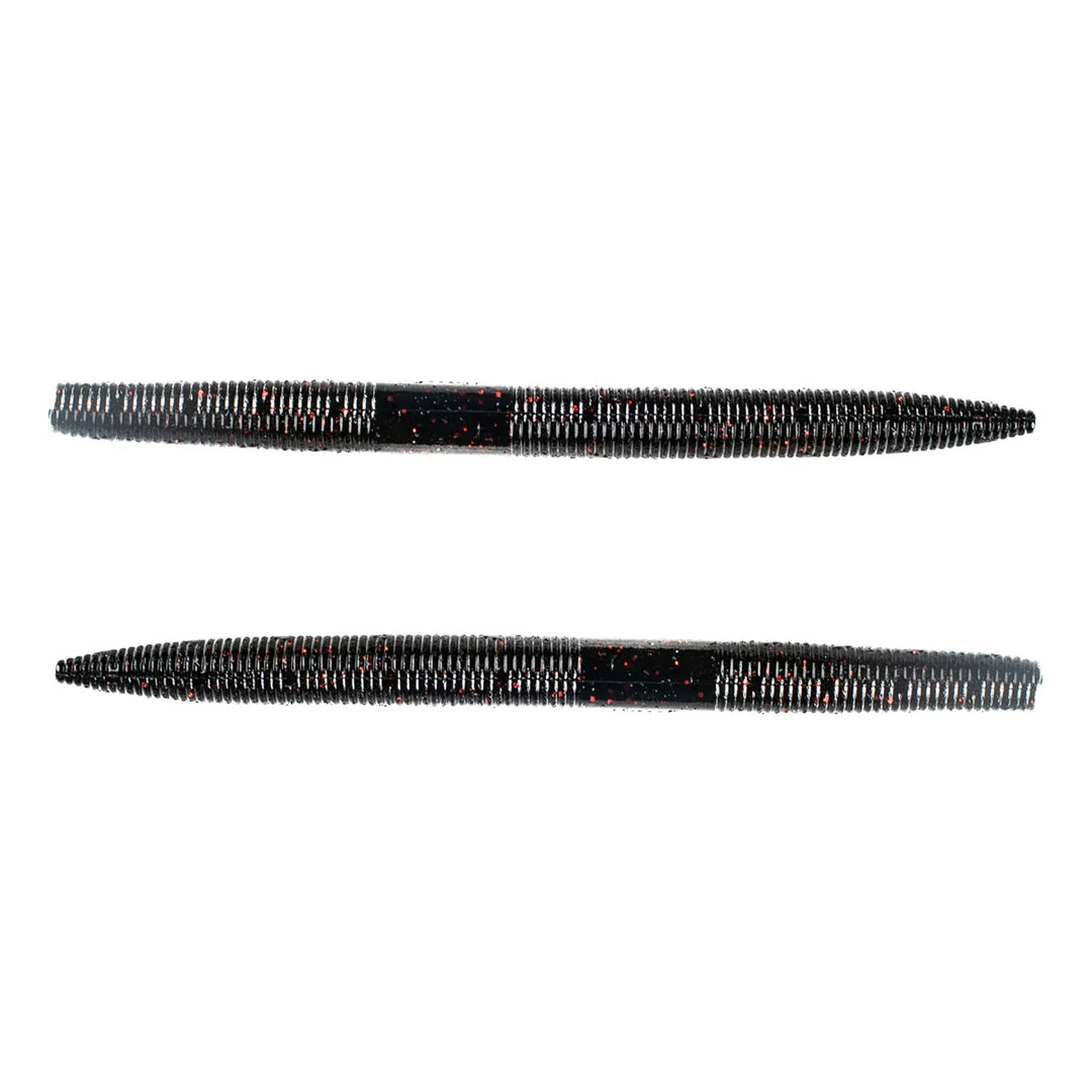 Googan Lunker Log 4" Black Red Flake