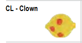 Yakama Lil' Corkie Bodies 4pk Sz12 Clown CL