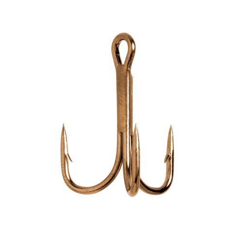 eagle claw fishing hook Eagle Claw 774 Bronze Treble Hook Size 2