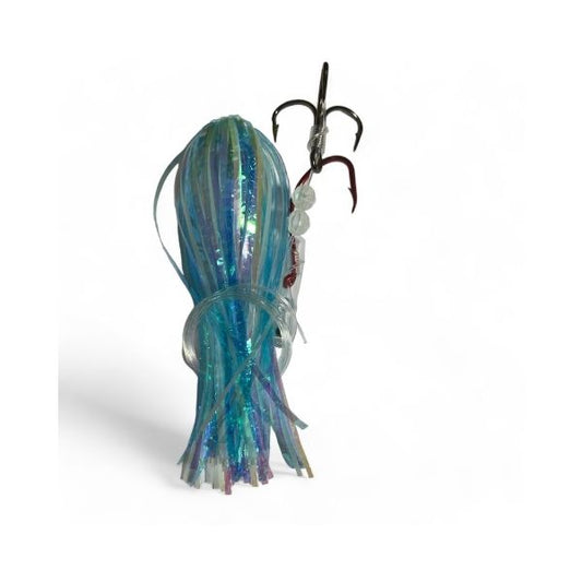 A-Tom-Mik Tournament Series Trolling Fly Powder Blue Glow