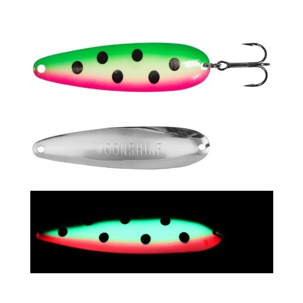atomic fishing lures Moonshine Lures Trolling Spoon Atomic Melon Standard 4"