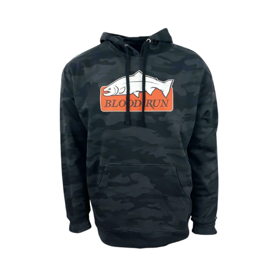 BLOOD RUN BLACK CAMO FALL RUN HOODIE