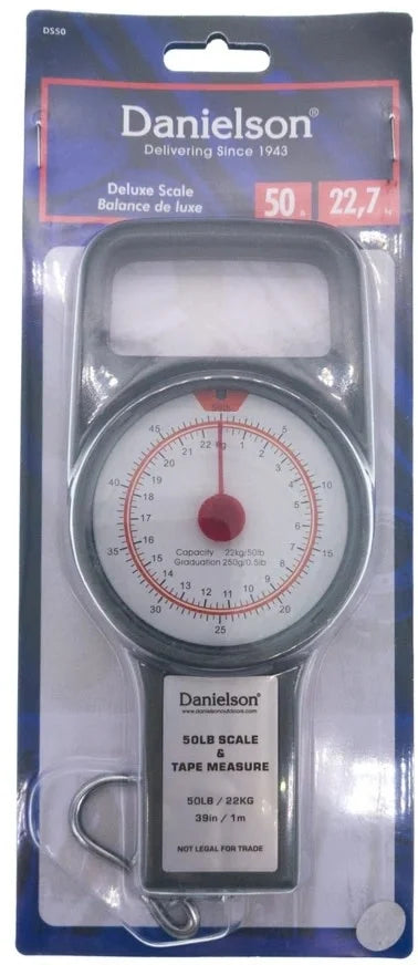 Danielson Scale Easy Read Round 50LB w/39" Tape