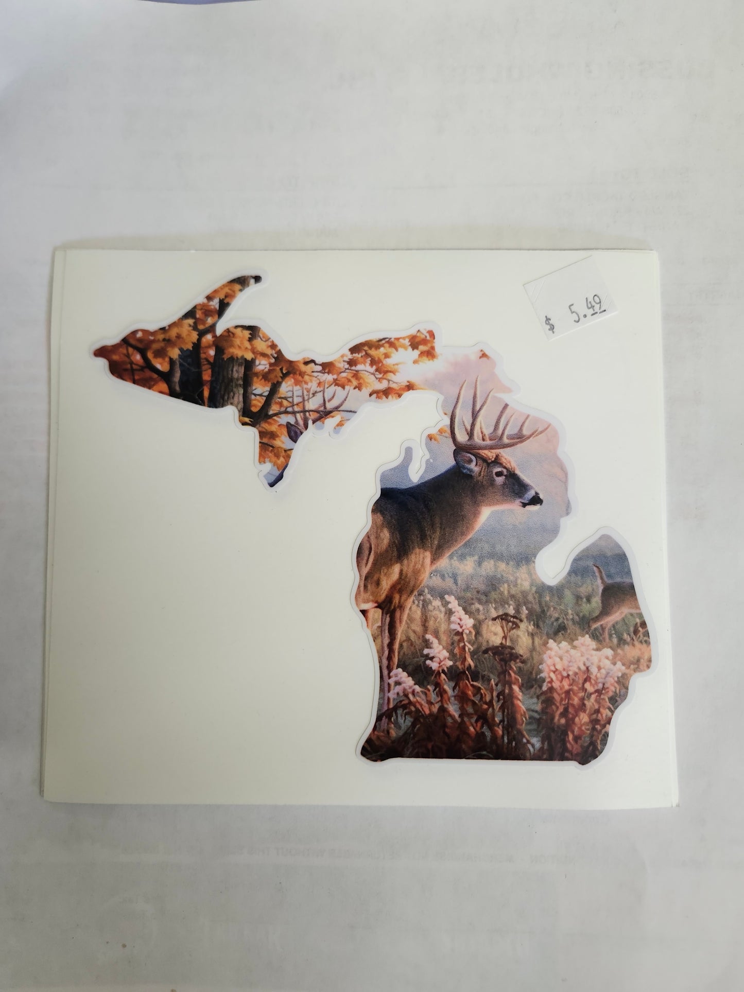 Michigan Sticker Deer
