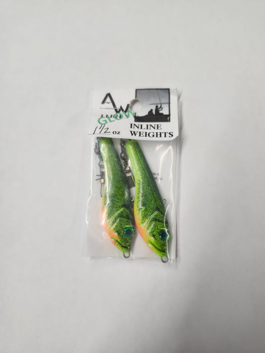 AW Inline Weights Perch Glow 2PK