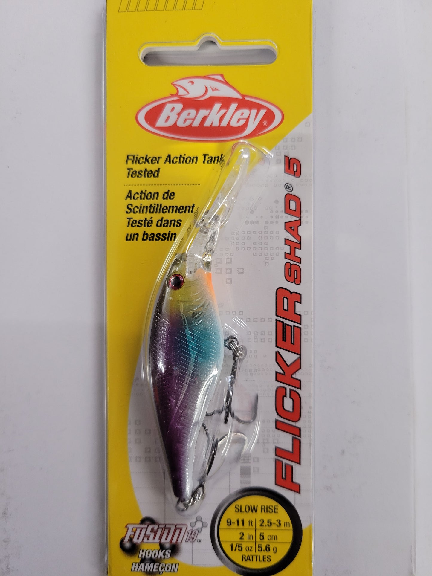 Berkley Flicker Shad 1/5 Yellow Tail
