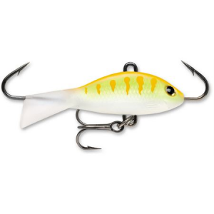 Rapala Jigging Shad Rap 1 1/2 inch Ice Jigs - Orange Tiger UV