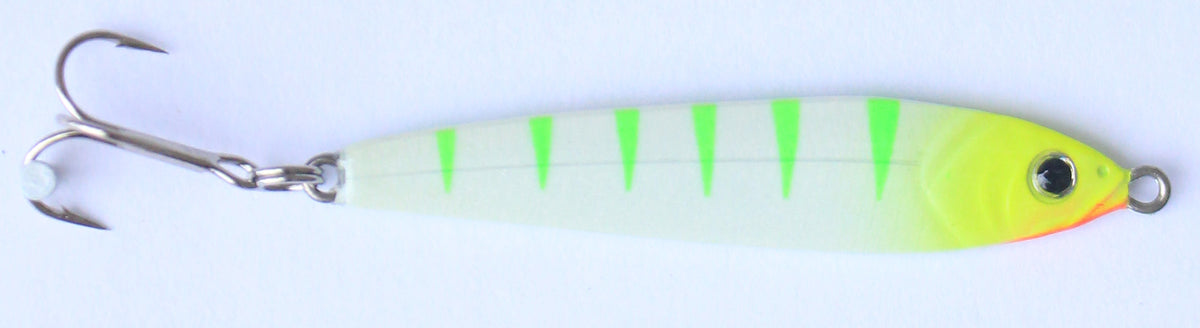 White River Tackle Luna Jigging Spoon 3/4 oz Glow – Tangled Tackle Co