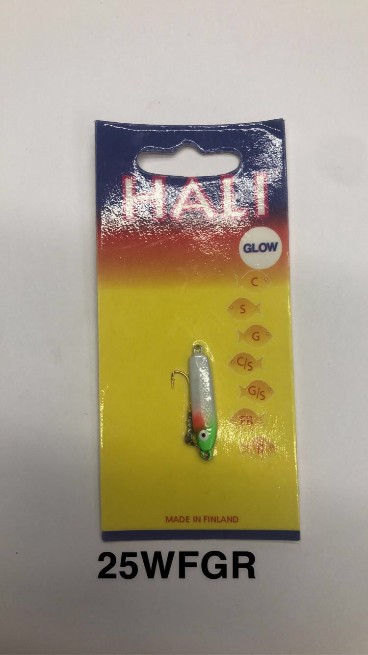 Hali Sukkula 25WFGR Glow Ice Fishing Jig