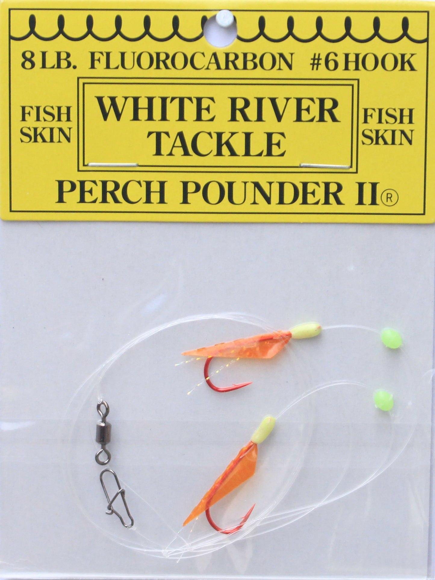 White River Tackle - Perch Pounder II Chart & Org. Size 6 Hook