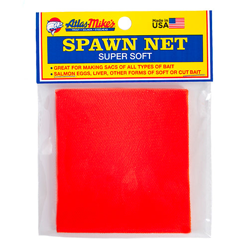 Atlas Mike's Spawn Netting 3" x 3" Orange Qty 60