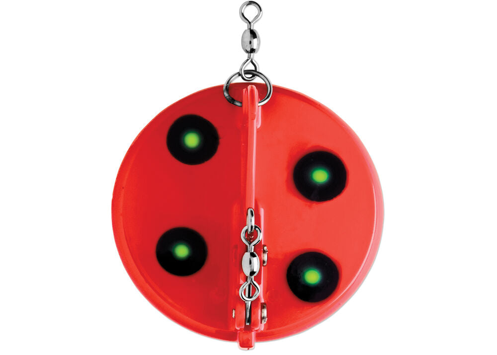 Luhr Jensen Dipsey Diver SZ 3 Fluorescent Red/Chartreuse UV Chrome Bottom