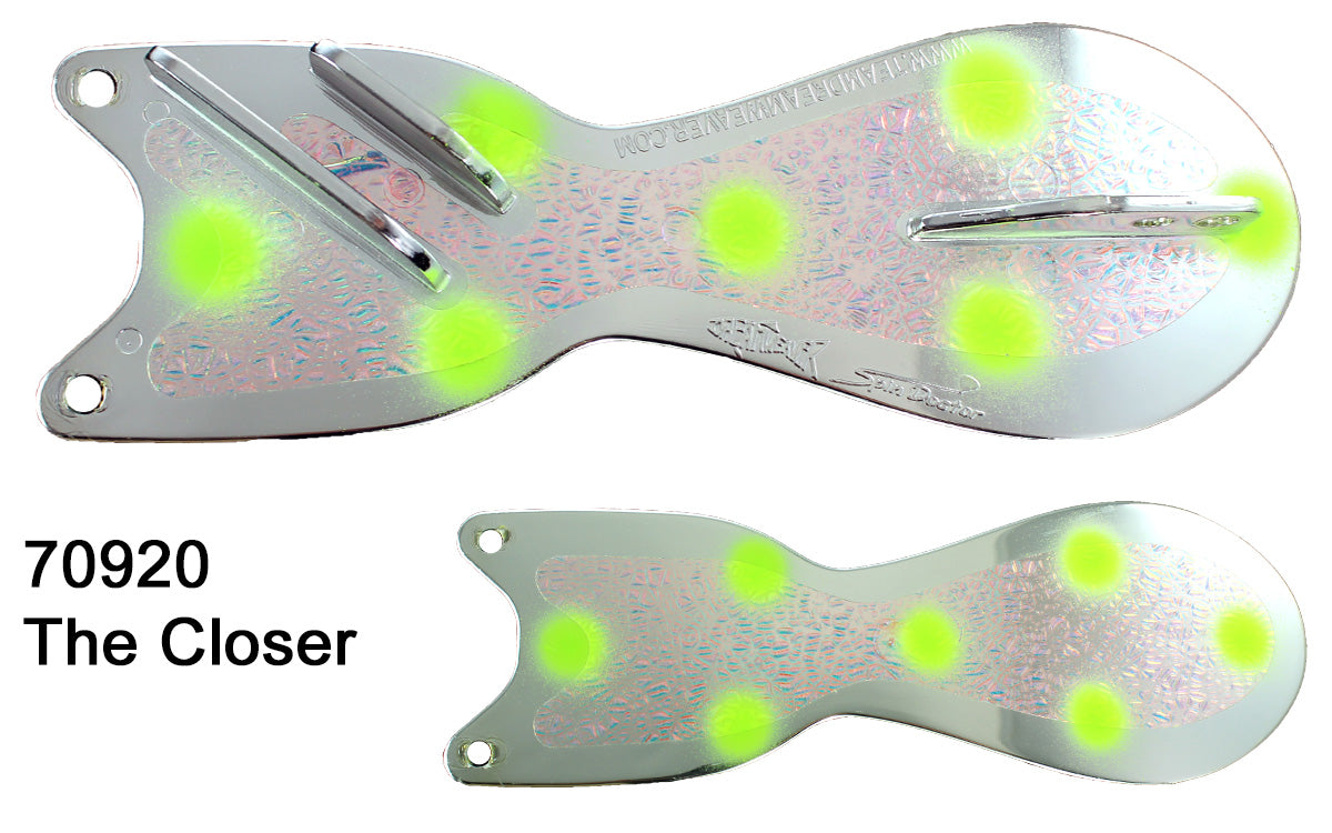 Dreamweaver Spindoctor 10" Chrome/UV Crush/Yellow Dot