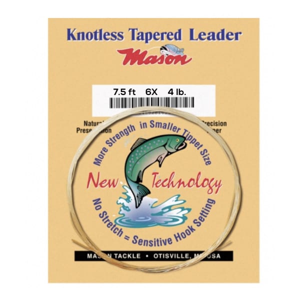 Mason Tapered Leader 7 1/2 ft 1X 10lb NK7-1x