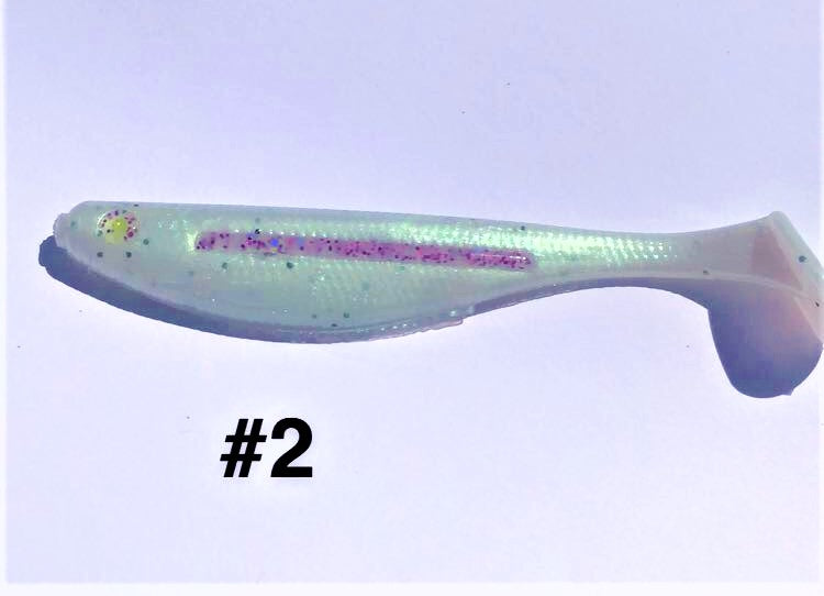 Boxer Baits 5" Paddle Tail Dirt Scent Hook Slot #2