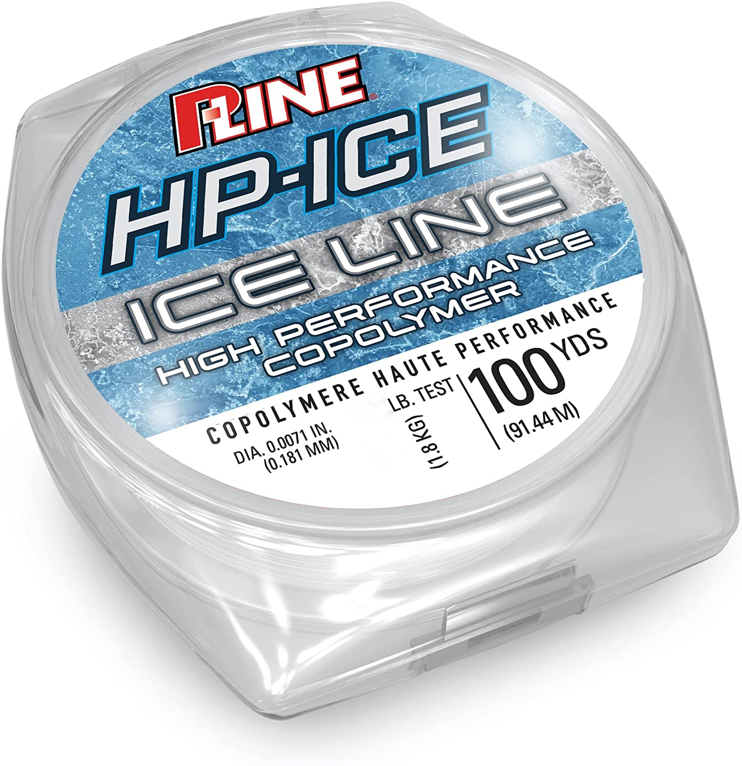 clear fishing line spool P-Line HP-ICE Premium Copolymer Ice 100 Yard Colour:Holo Walleye Fish smell in home RKSTAR JIGS casting from shorelines and