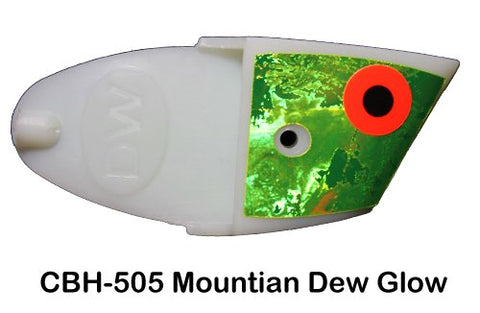 Dreamweaver Cut Bait Heads Mountain Dew Glow