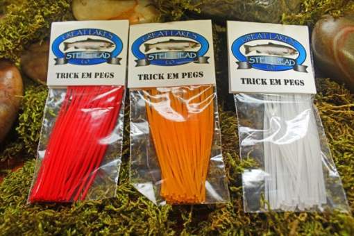 Great Lakes Steelhead Co. Trick Em Pegs Glow Peg-04