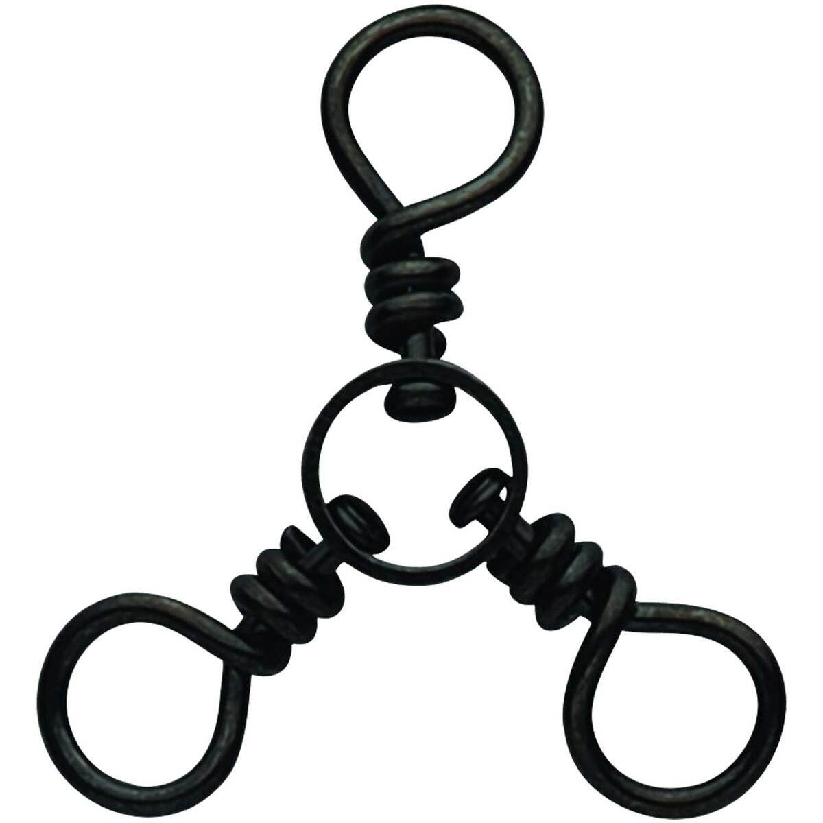 RebelFin BLACK BARREL SWIVELS SIZE 5 12PC