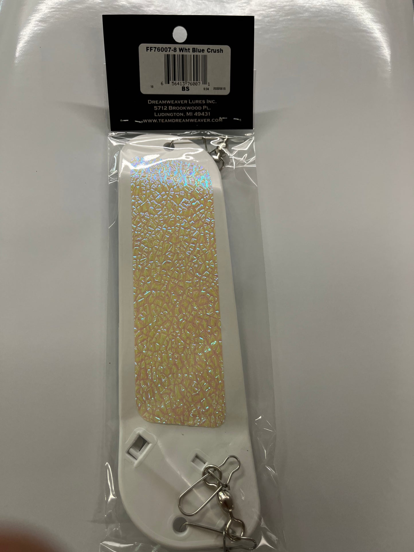 Dreamweaver Paddle Flip Fin Length 8" FF76007-8 White Blue Crush