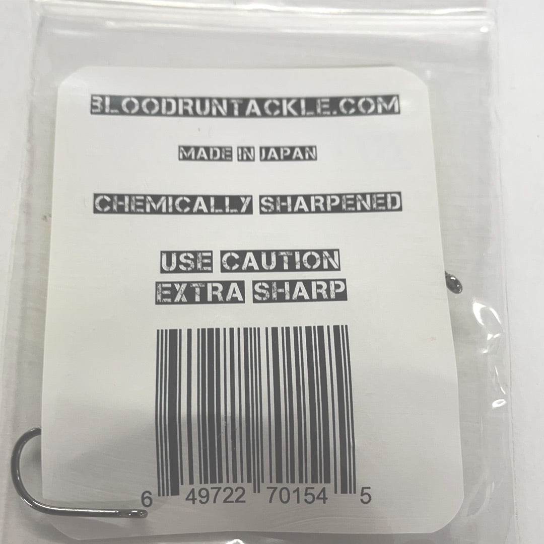 LBlood RunTail Out Hook Sz:4 25Ct For Beads and Bags