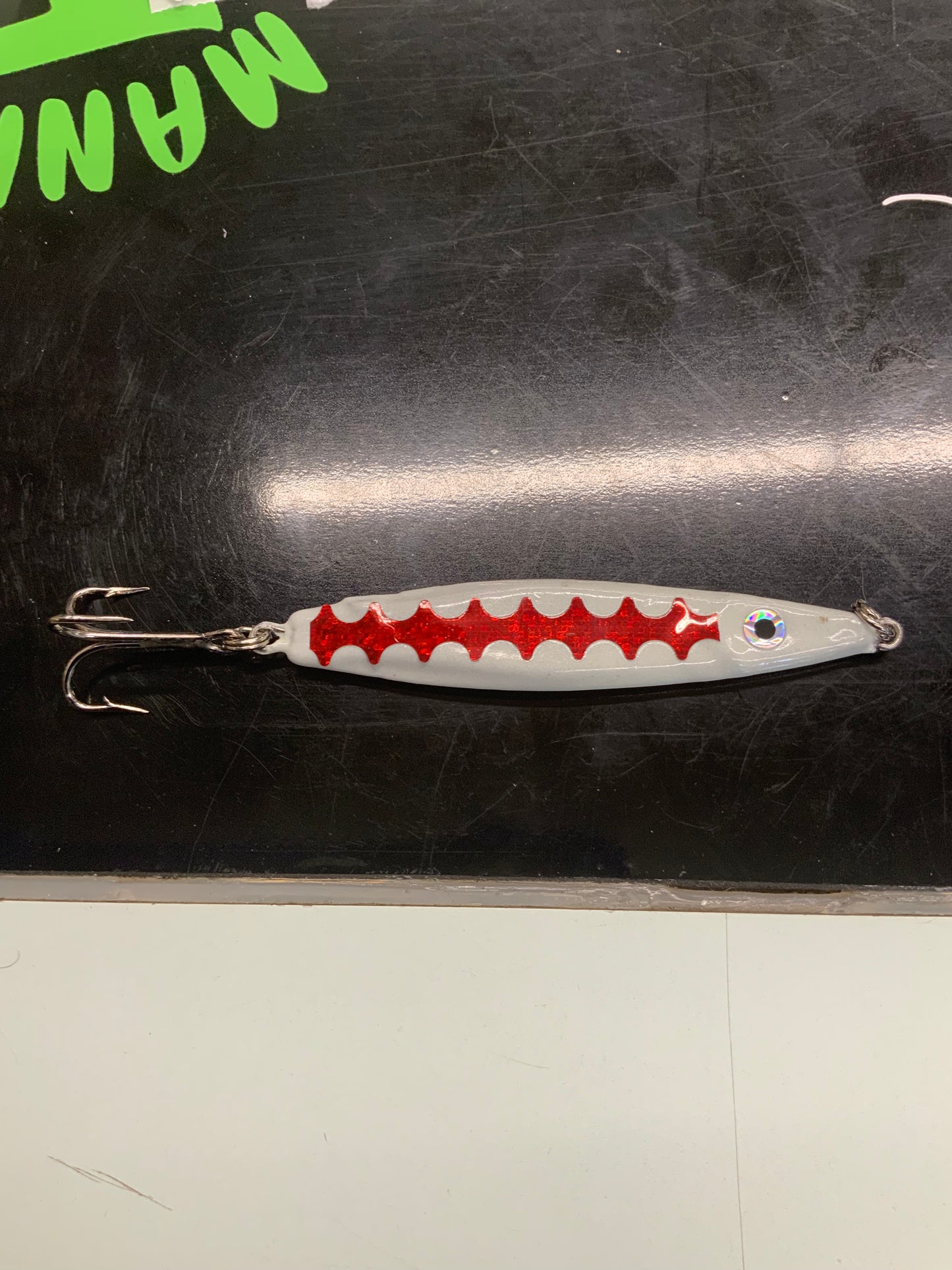 Lutke Tackle 2oz Flutter Jig Red Hot 2oz