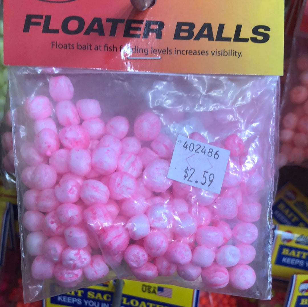 Raw Pink floater balls
