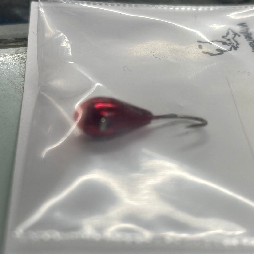 A & W Lures #5 Tungsten Candy Red Dot