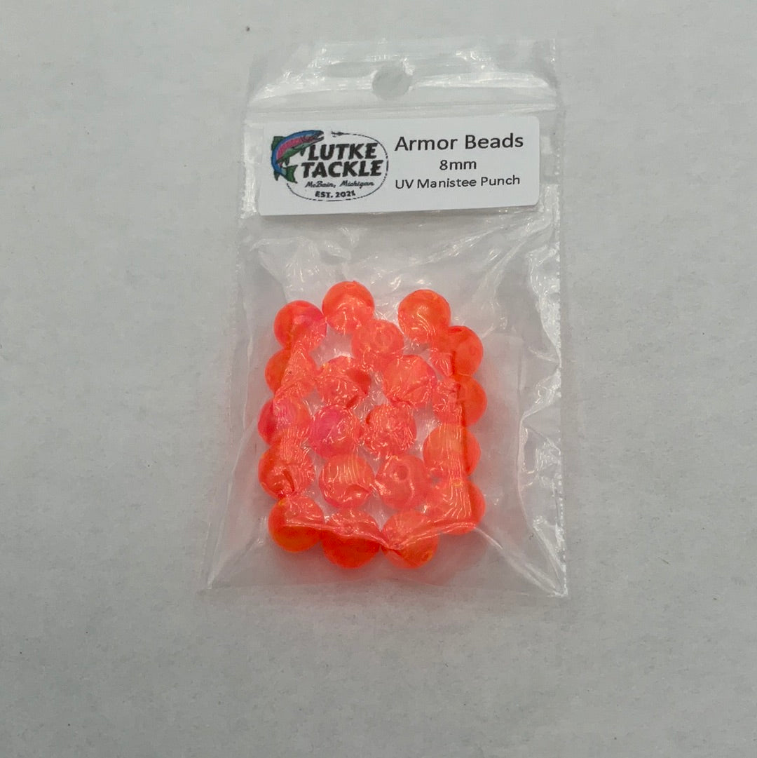 Lutke Tackle Armor Bead 8mm U.V. Manistee Punch