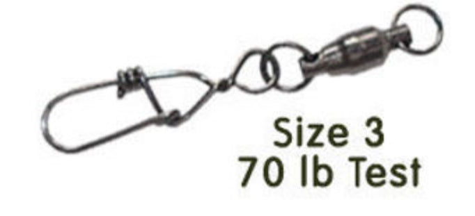 Torpedo Fishing Products Snap Swivels Size 3#70 10pk s0024