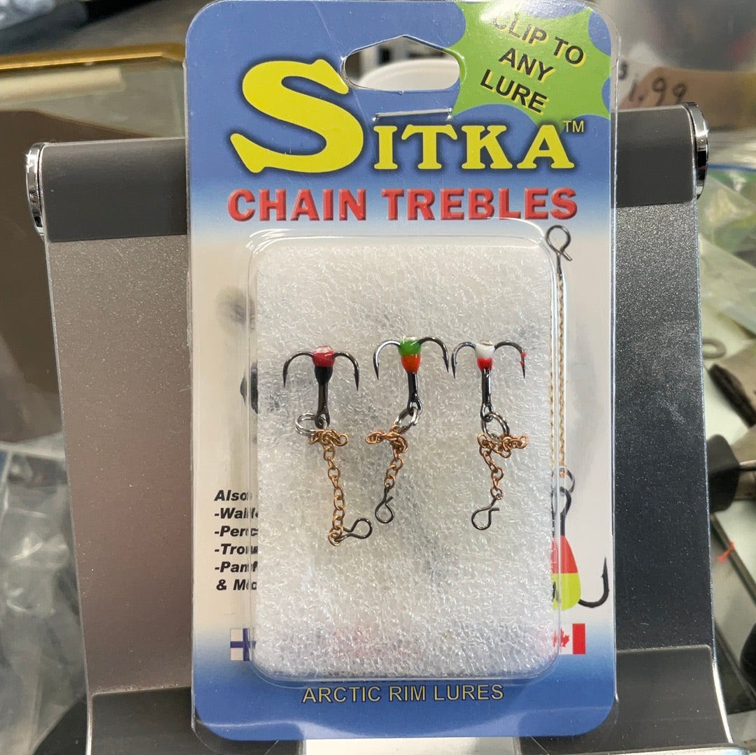 Sitka Replacement Treble Chain Hooks – Stopper Lures