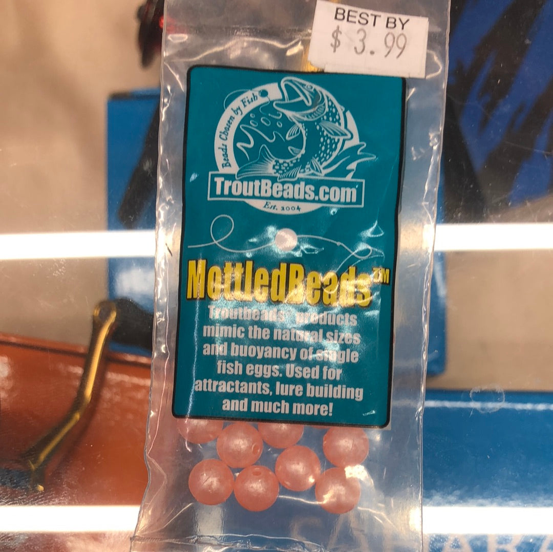 Mottled Beads 8mm Peach Roe-30