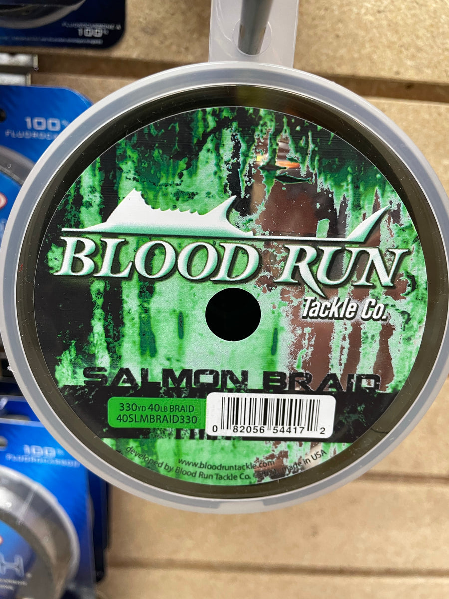 BLOOD RUN SALMON BRAID 330YD 40LB BRAID – Tangled Tackle Co