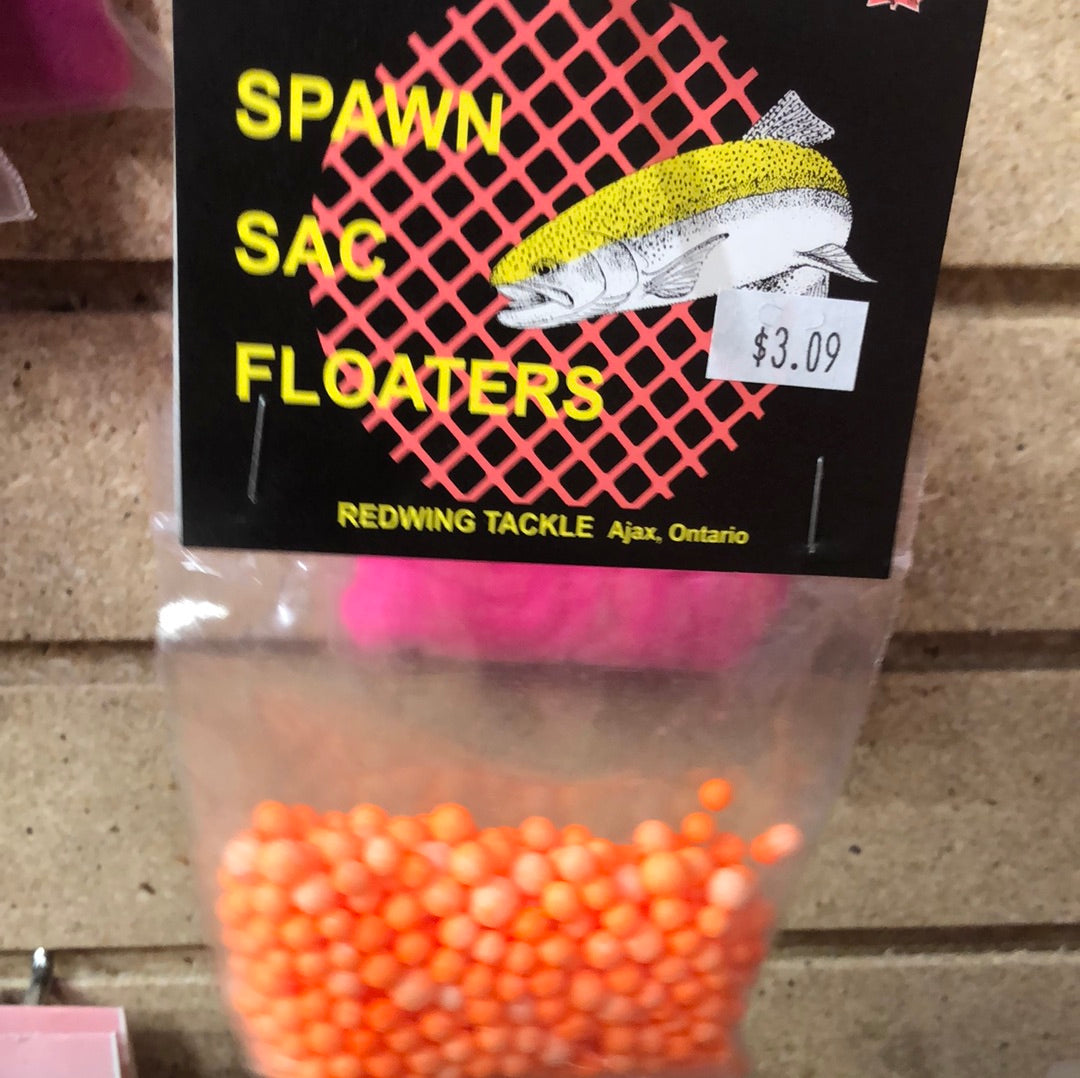 Redwing spawn sac floaters orange