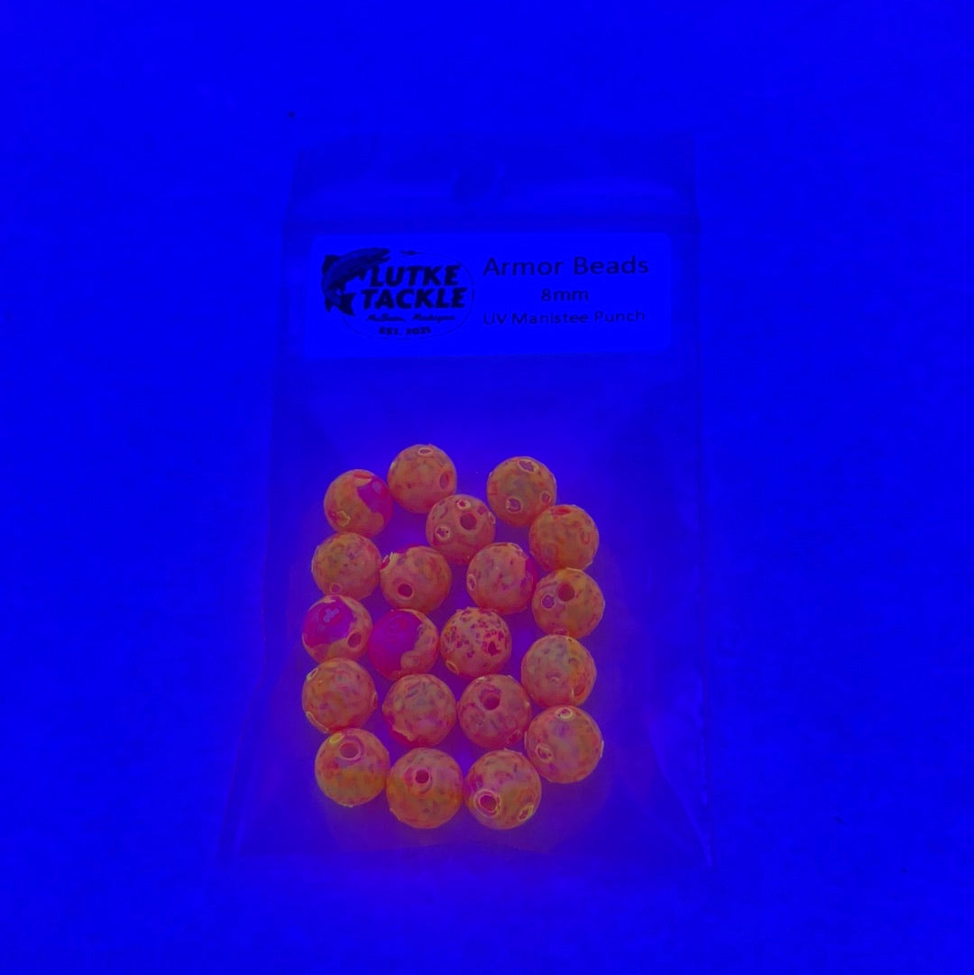 Lutke Tackle Armor Bead 8mm U.V. Manistee Punch