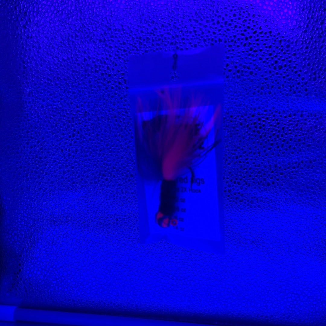 Salmon Marabou Jigs Pink/Purple Purple Body Pink Head