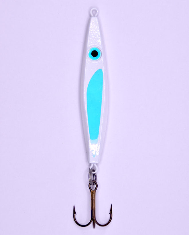 Ej Jigs Vertical Jigging Spoon 1 oz White Pearl – Tangled Tackle Co