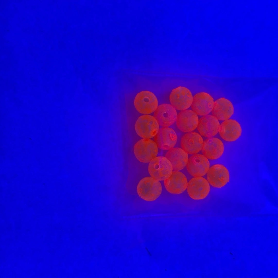 Lutke Tackle Armor Bead 8mm U.V. U.V. Orange Blitz