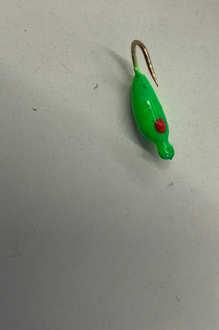 K & E Moon Glow Jig Sz 12 Green Glow